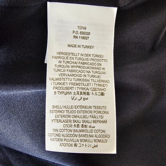 Boden Women's 10 Navy Gingham Cotton Tweed Blazer Raw Edge Fringe NWOT Jacket - Picture 8 of 11